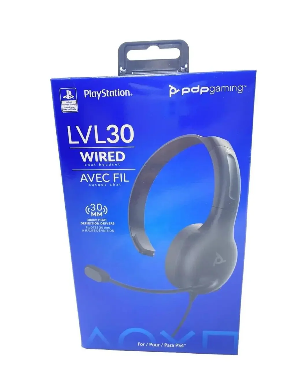PDP Gaming LVL30 Wired Chat Headset - PlayStation 4, 051-107 - PlayStation 4 PS4